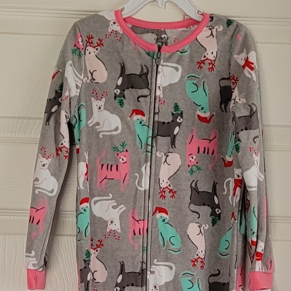 Carter's one piece fleece footie pajamas